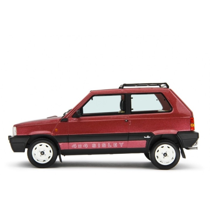 Fiat Panda 4x4 Sisley 2 1989 red, Laudoracing-Model 1/18 scale
