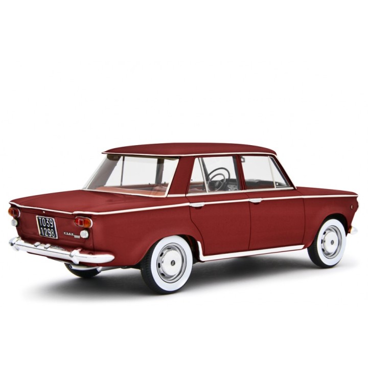 Fiat 1300 1961 red, Laudoracing-Model 1/18 scale