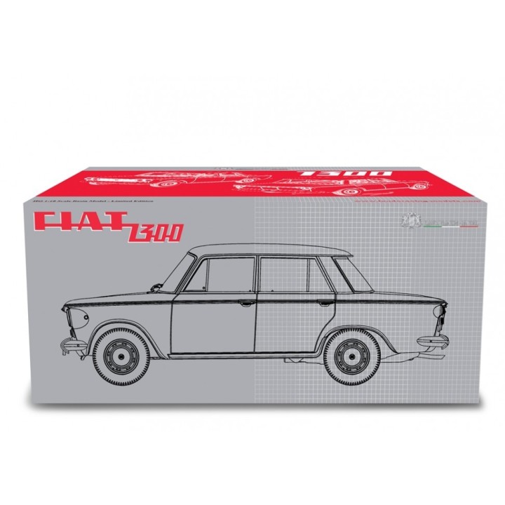 Fiat 1300 TAXI Roma 1961 green, Laudoracing-Model 1/18 scale