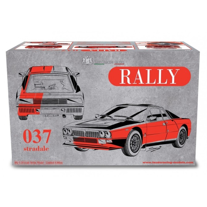 Lancia 037 Rally Stradale 1982 červená, Laudoracing-Model 1:18