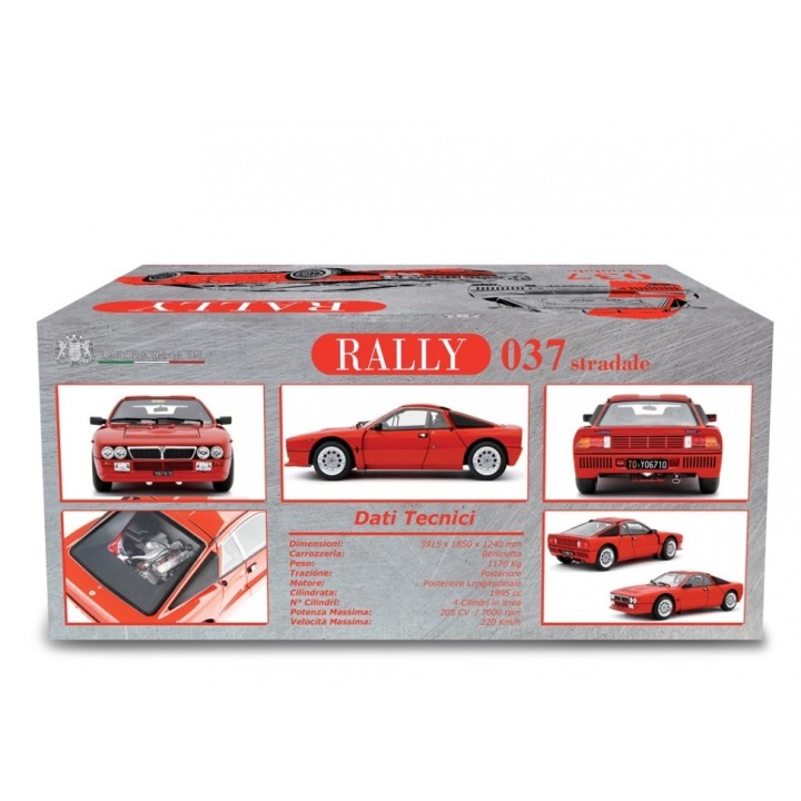 Lancia 037 Rally Stradale 1982 red, Laudoracing-Model 1/18 scale