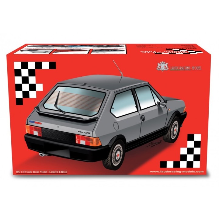 Fiat Ritmo 130 TC Abarth 1985 white, Laudoracing-Model 1/18 scale