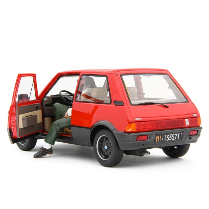 Jerry Calà (Billo) & Innocenti De Tomaso Turbo 1983 červená, Laudoracing-Model 1:18