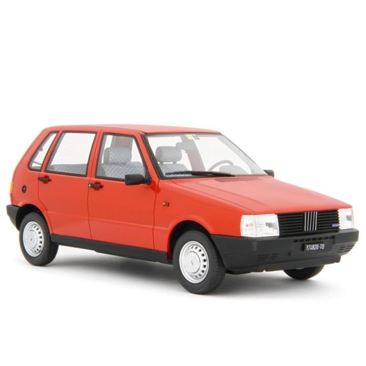 Fiat Uno 55S 1983 red, Laudoracing-Model 1/18 scale