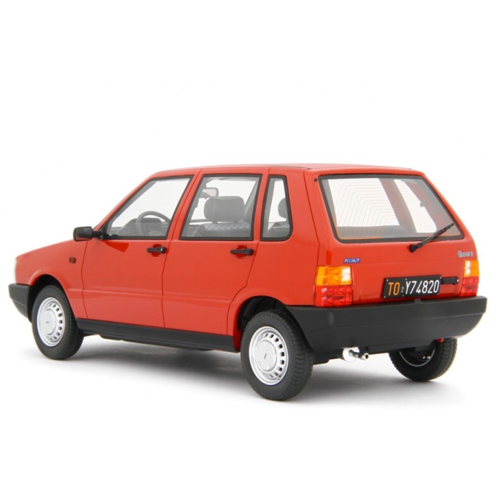 Fiat Uno 55S 1983 červená, Laudoracing-Model 1:18