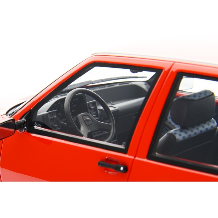 Fiat Uno 55S 1983 red, Laudoracing-Model 1/18 scale