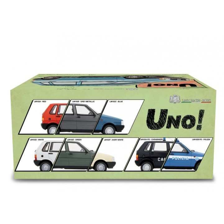 Fiat Uno 55S 1983 grey, Laudoracing-Model 1/18 scale