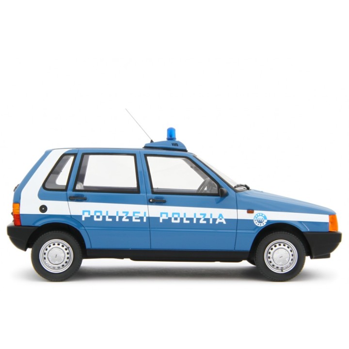 Fiat Uno 45 Polizia 1983 blue, Laudoracing-Model 1/18 scale