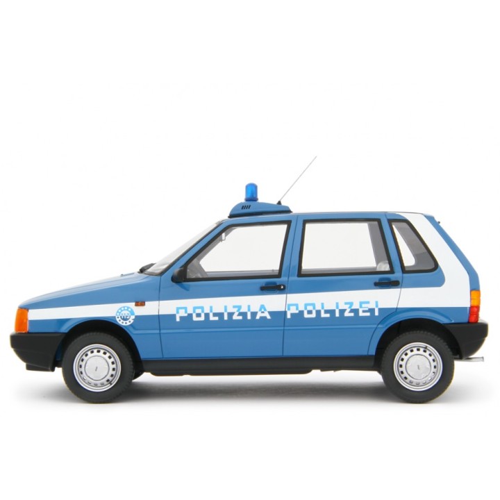Fiat Uno 45 Polizia 1983 blue, Laudoracing-Model 1/18 scale