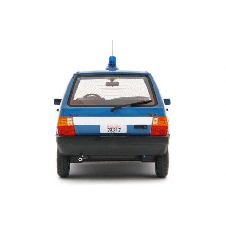 Fiat Uno 45 Polizia 1983 blue, Laudoracing-Model 1/18 scale