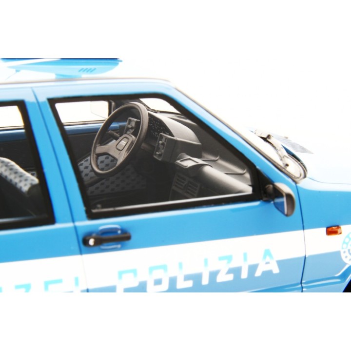Fiat Uno 45 Polizia 1983 modrá, Laudoracing-Model 1:18