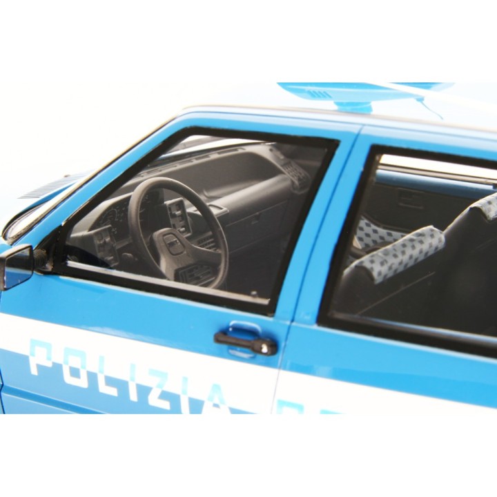 Fiat Uno 45 Polizia 1983 blue, Laudoracing-Model 1/18 scale