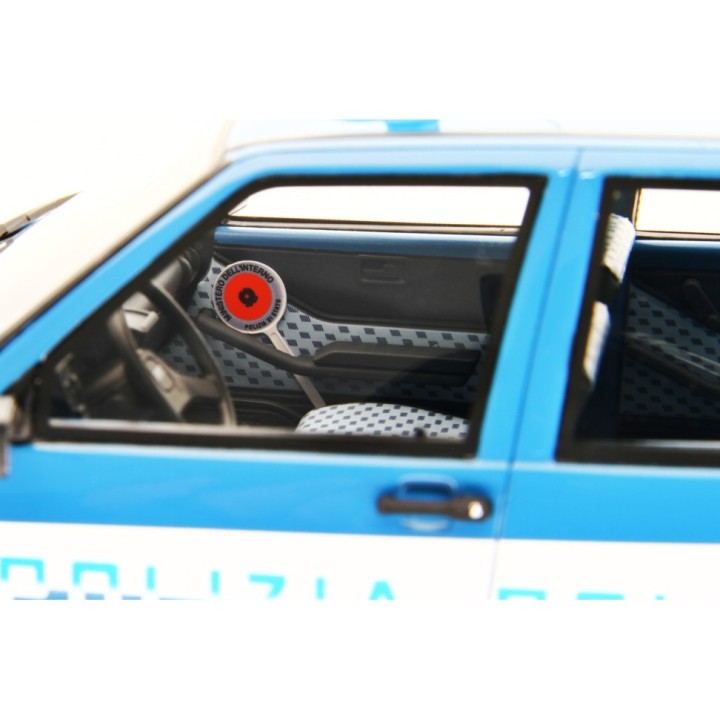 Fiat Uno 45 Polizia 1983 blue, Laudoracing-Model 1/18 scale