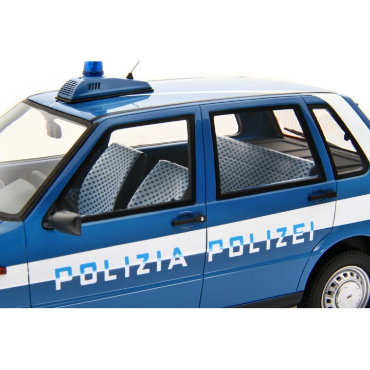 Fiat Uno 45 Polizia 1983 blue, Laudoracing-Model 1/18 scale