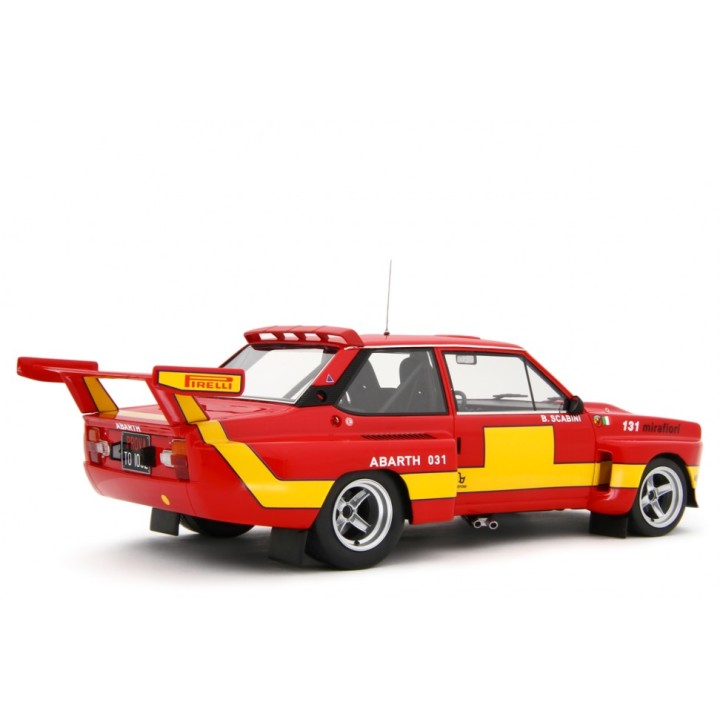Fiat Abarth 031 Bertone Start Giro d'Italia 1975 Ver. Presentazione orange, Laudoracing-Model 1/18 scale