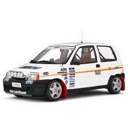 Fiat Cinquecento Trofeo Kit Fiat/Abarth 1992 white, Laudoracing-Model 1/18 scale
