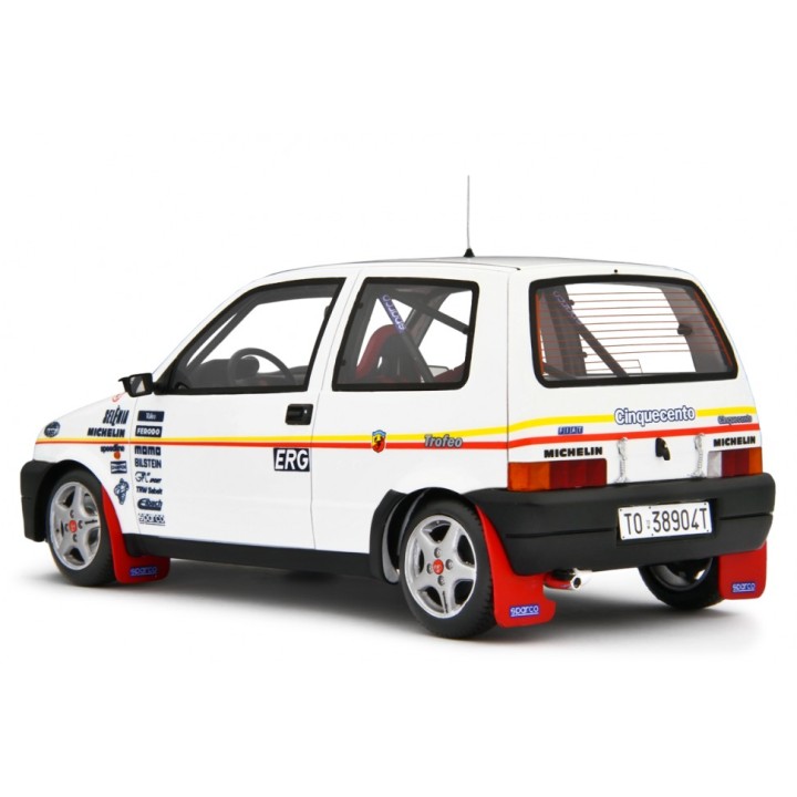 Fiat Cinquecento Trofeo Kit Fiat/Abarth 1992 bílá, Laudoracing-Model 1:18