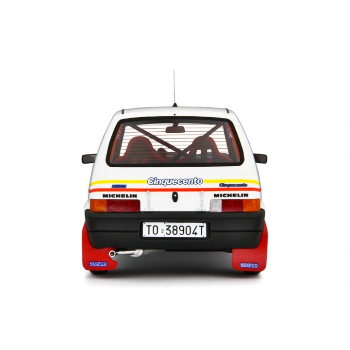 Fiat Cinquecento Trofeo Kit Fiat/Abarth 1992 white, Laudoracing-Model 1/18 scale