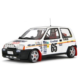 Fiat Cinquecento Trofeo Rally Monte-Carlo 1993 white, Laudoracing-Model 1/18 scale