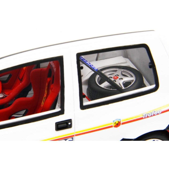 Fiat Cinquecento Trofeo Rally Monte-Carlo 1993 bílá, Laudoracing-Model 1:18