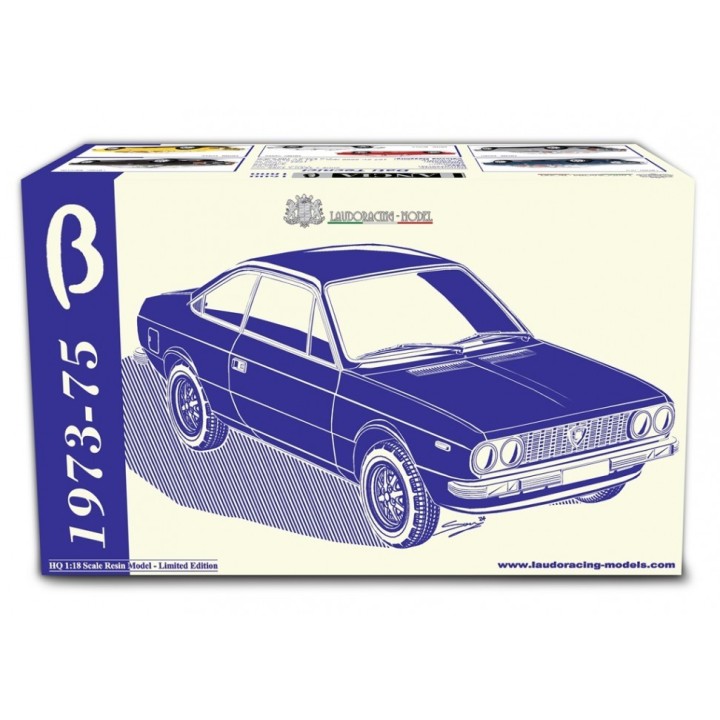 Lancia Beta Coupé 1.6 1973 blue, Laudoracing-Model 1/18 scale