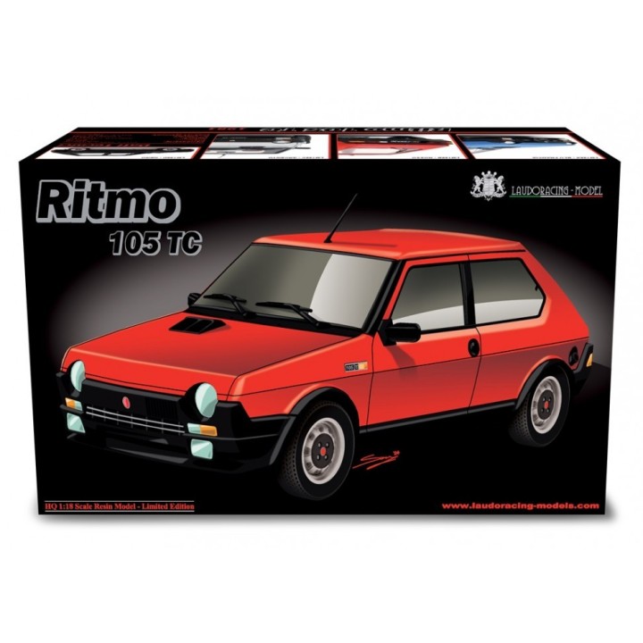 Fiat Ritmo 105 TC 1981 silver, Laudoracing-Model 1/18 scale