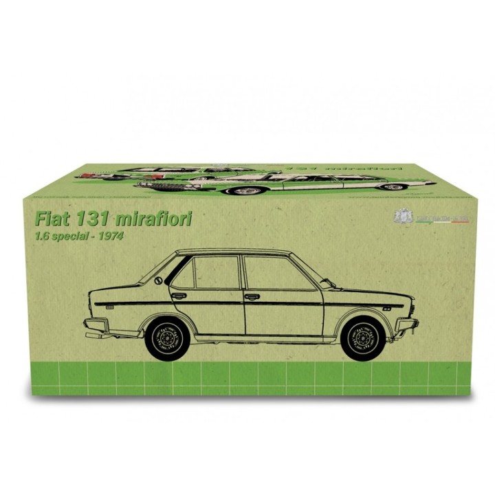 Fiat 131 1600 Mirafiori Special 1974 blue, Laudoracing-Model 1/18 scale