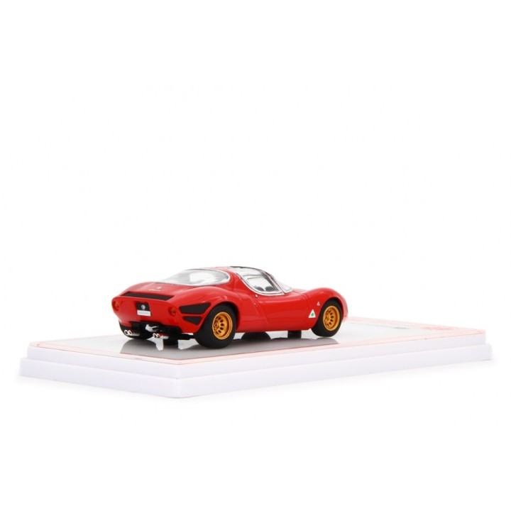 Alfa Romeo 33 Coupe Stradale 1967 Museum Version red, Laudoracing-Model 1/43 scale