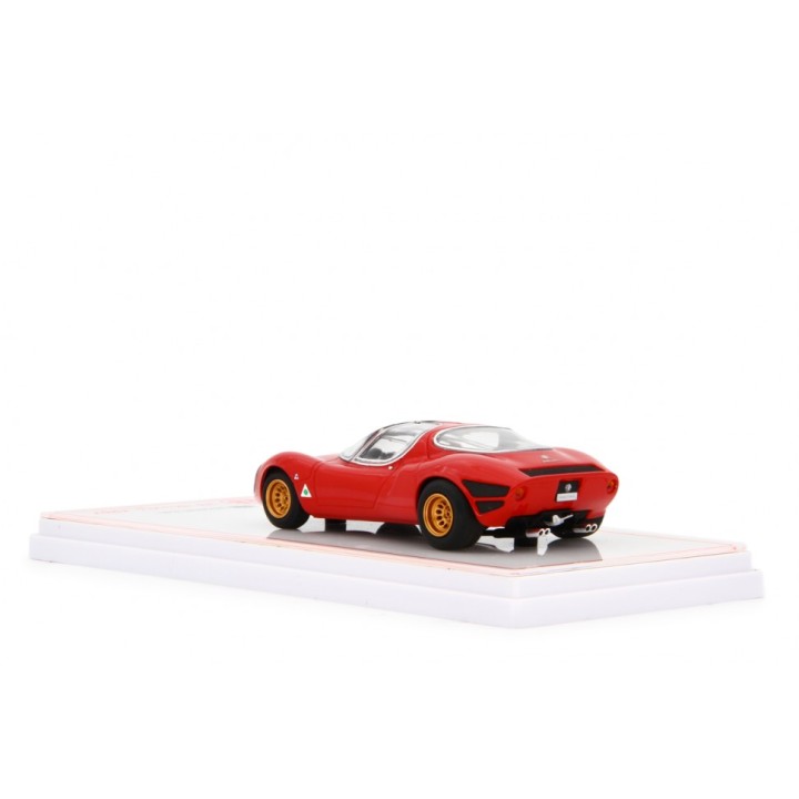 Alfa Romeo 33 Coupe Stradale 1967 Museum Version red, Laudoracing-Model 1/43 scale