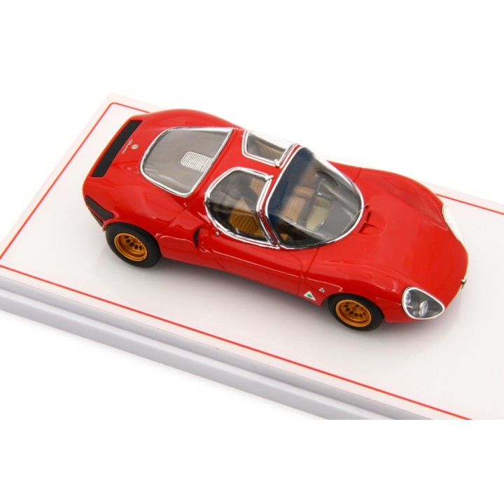 Alfa Romeo 33 Coupe Stradale 1967 Museum Version red, Laudoracing-Model 1/43 scale