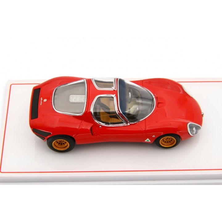 Alfa Romeo 33 Coupe Stradale 1967 Museum Version červená, Laudoracing-Model 1:43