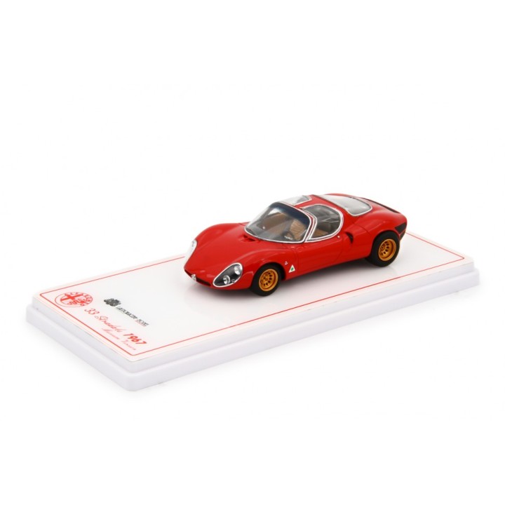 Alfa Romeo 33 Coupe Stradale 1967 Museum Version red, Laudoracing-Model 1/43 scale
