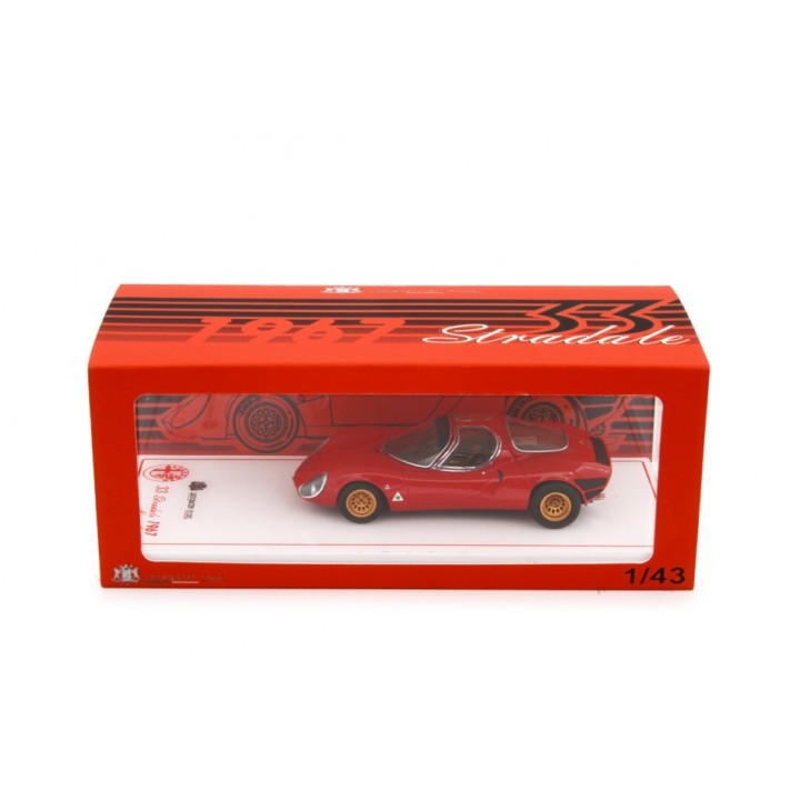 Alfa Romeo 33 Coupe Stradale 1967 Museum Version red, Laudoracing-Model 1/43 scale