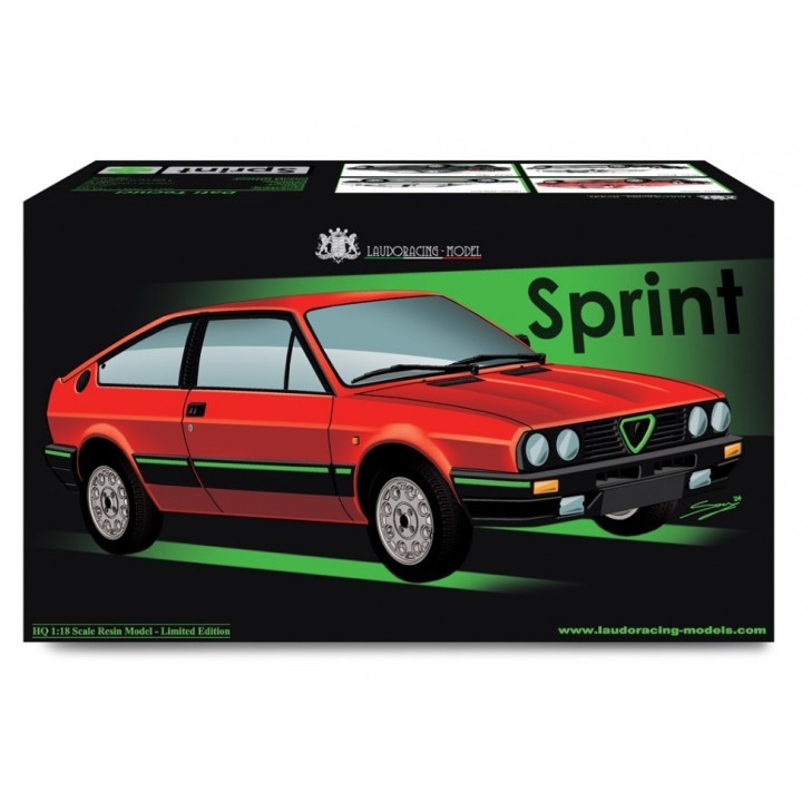 Alfa Romeo Sprint 1.5 Quadrifoglio Verde 1983 red, Laudoracing-Model 1/18 scale
