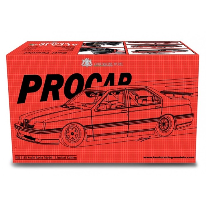 Alfa Romeo 164 Procar Prototipo 1988 red, Laudoracing-Model 1/18 scale