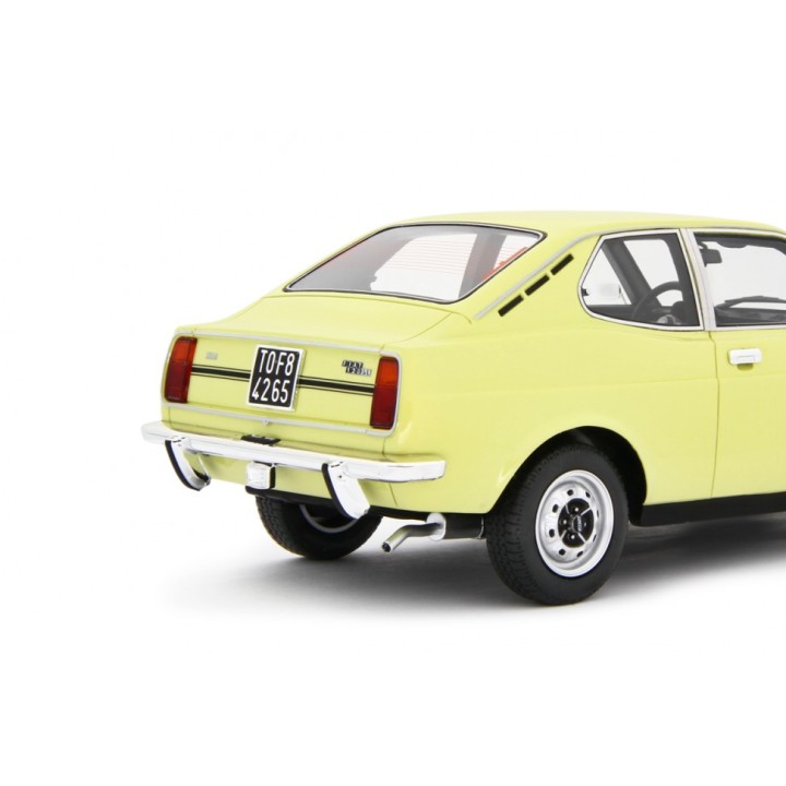 Fiat 128 Coupe 1300 SL 1972 yellow, Laudoracing-Model 1/18 scale
