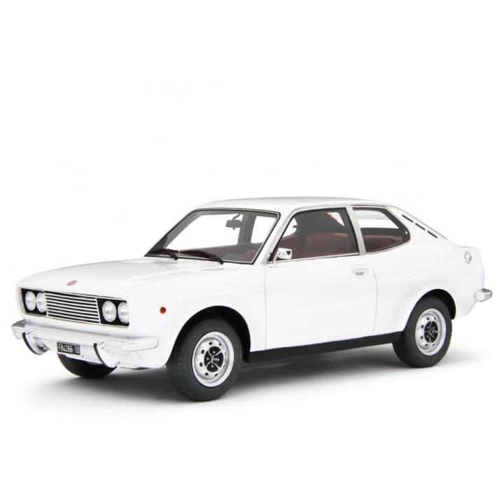 Fiat 128 Coupe 1300 SL 1972 white, Laudoracing-Model 1/18 scale
