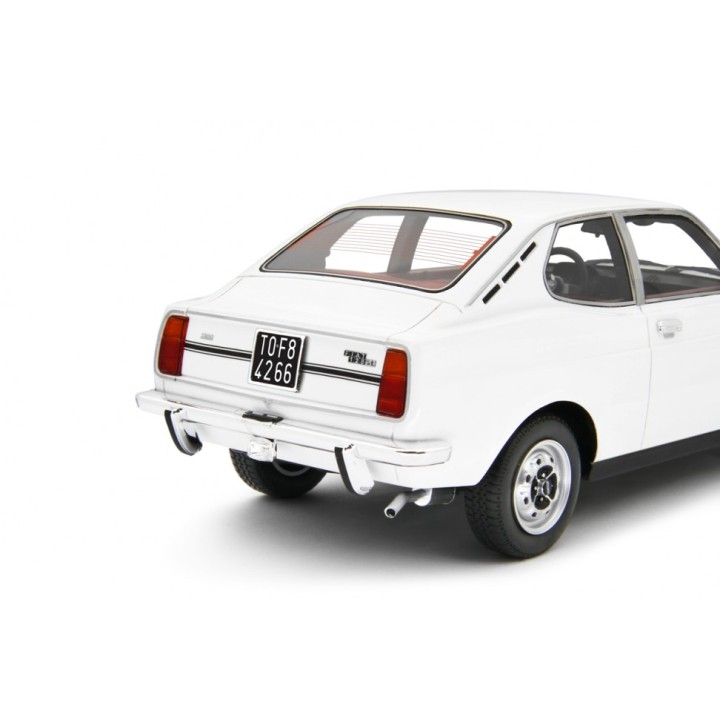 Fiat 128 Coupe 1300 SL 1972 white, Laudoracing-Model 1/18 scale