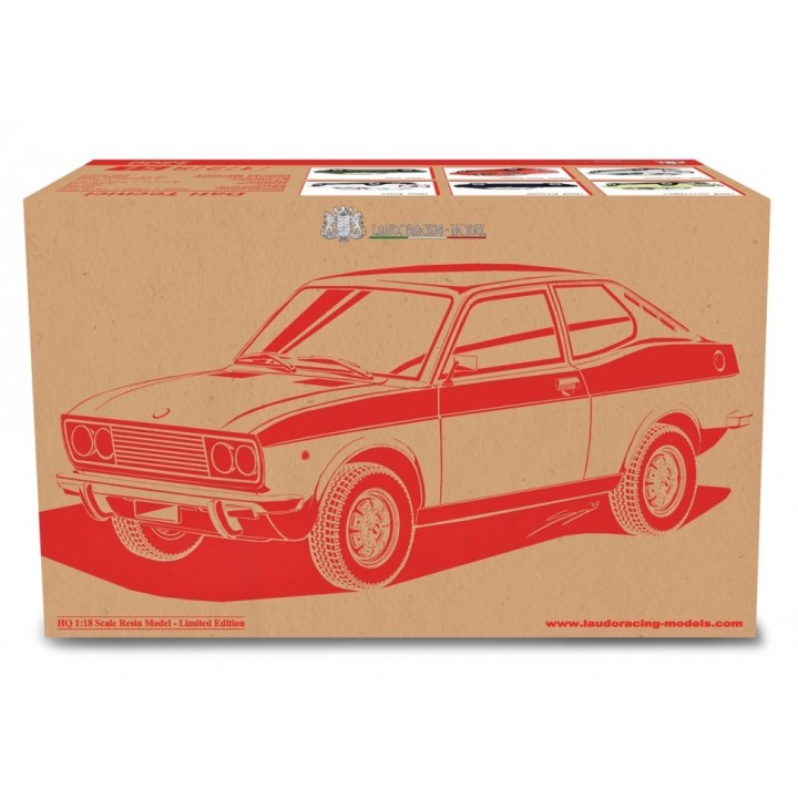 Fiat 128 Coupè 1300 SL 1972 bílá, Laudoracing-Model 1:18