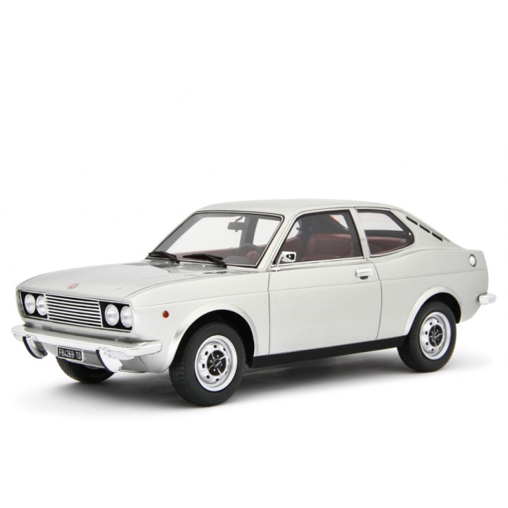 Fiat 128 Coupe 1300 SL 1972 silver, Laudoracing-Model 1/18 scale