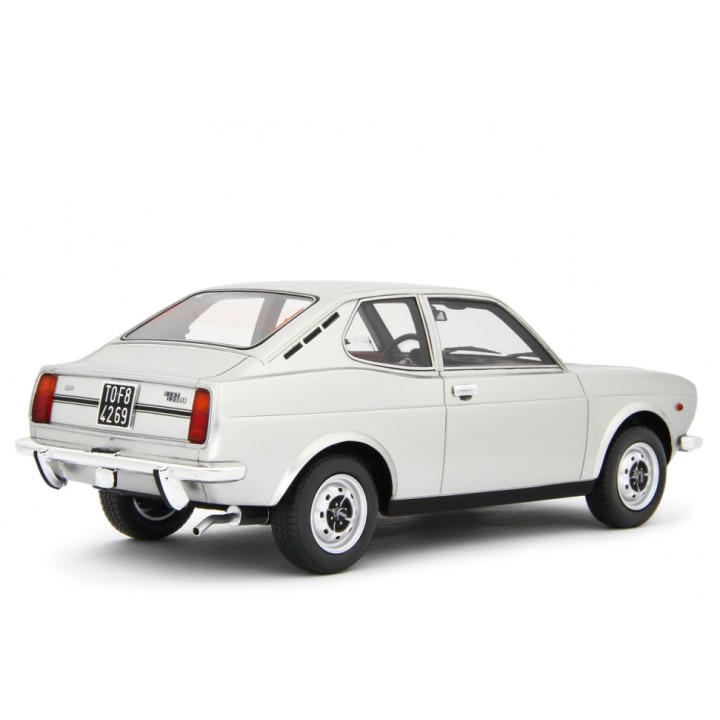 Fiat 128 Coupe 1300 SL 1972 silver, Laudoracing-Model 1/18 scale