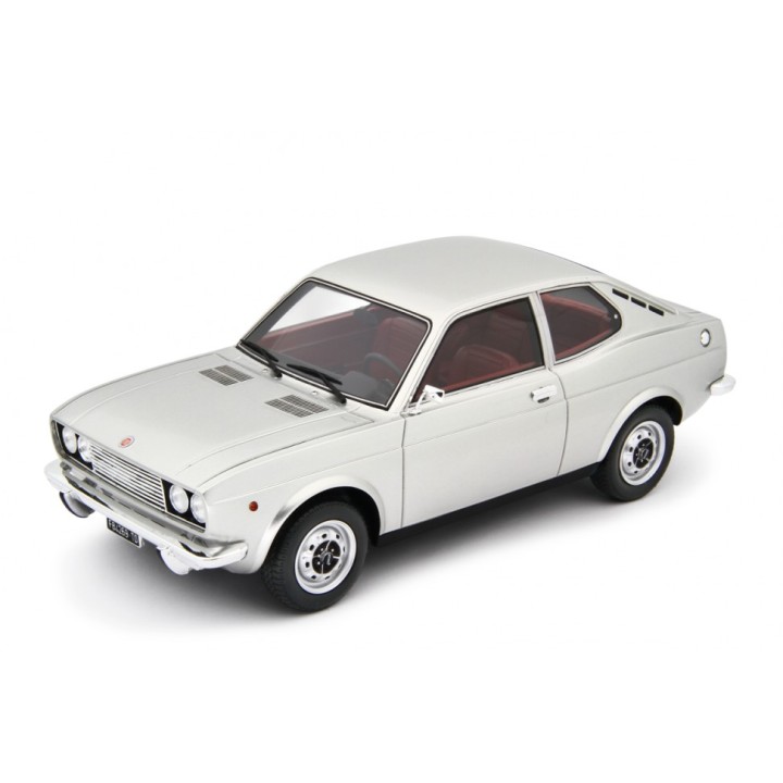 Fiat 128 Coupe 1300 SL 1972 silver, Laudoracing-Model 1/18 scale