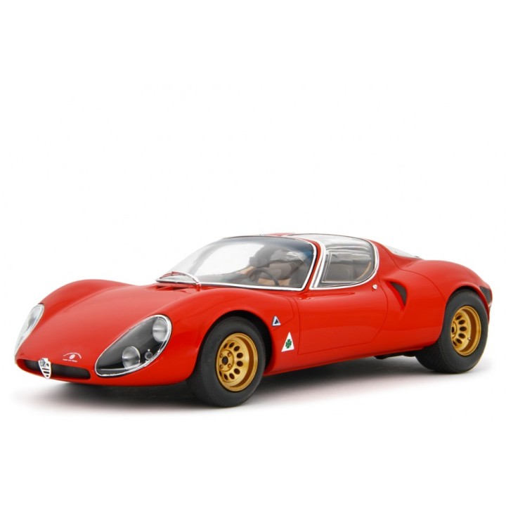 Alfa Romeo 33 Coupe Stradale 1967 Museum Version červená, Laudoracing-Model 1:12