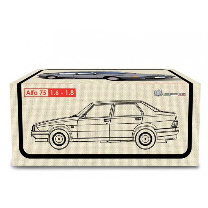 Alfa Romeo 75 1.6-1.8 1985 silver, Laudoracing-Model 1/18 scale