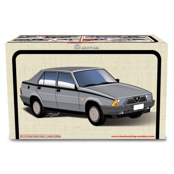 Alfa Romeo 75 1.6-1.8 1985 blue, Laudoracing-Model 1/18 scale