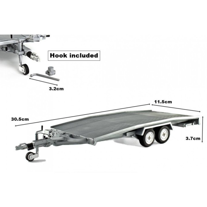 Trailer Ellebi Car Transport, Laudoracing-Model 1/18 scale