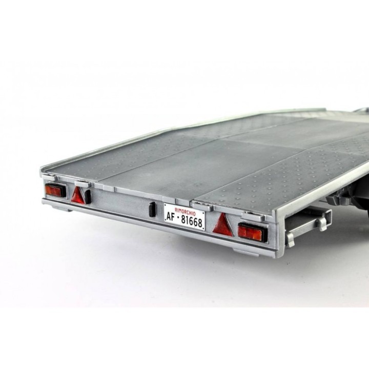 Trailer Ellebi Car Transport, Laudoracing-Model 1/18 scale