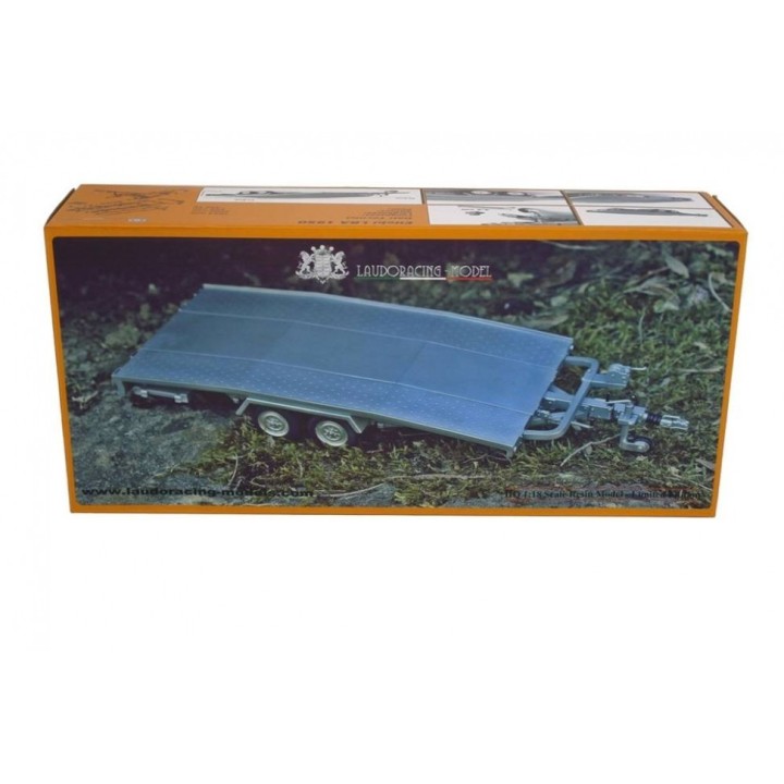Trailer Ellebi Car Transport, Laudoracing-Model 1/18 scale