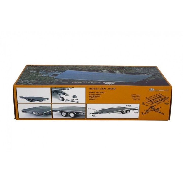 Přívěs (Trailer) Ellebi Car Transport, Laudoracing-Model 1:18