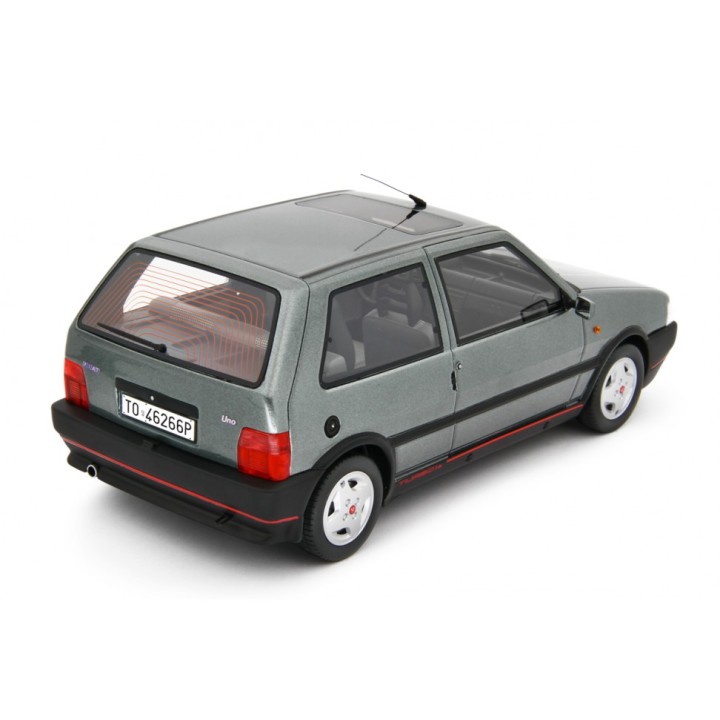 Fiat Uno Turbo i.e. 1.4 1990 silver, Laudoracing-Model 1/18 scale